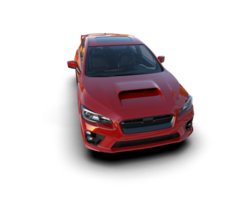 Realistic sport car isolated on background. 3d rendering - illustration png