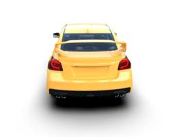Realistic sport car isolated on background. 3d rendering - illustration png