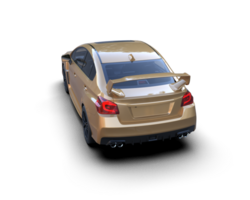 Realistic sport car isolated on background. 3d rendering - illustration png