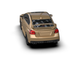 Realistic sport car isolated on background. 3d rendering - illustration png
