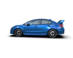 Realistic sport car isolated on background. 3d rendering - illustration png