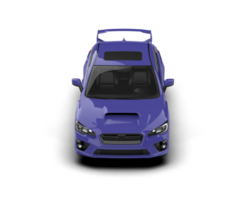 Realistic sport car isolated on background. 3d rendering - illustration png