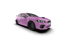 Realistic sport car isolated on background. 3d rendering - illustration png
