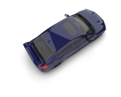 Realistic sport car isolated on background. 3d rendering - illustration png