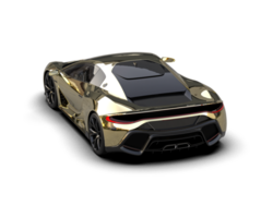 Realistic sport car isolated on background. 3d rendering - illustration png