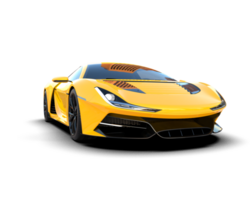 Realistic sport car isolated on background. 3d rendering - illustration png