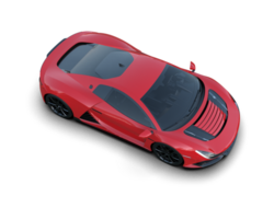 Realistic sport car isolated on background. 3d rendering - illustration png