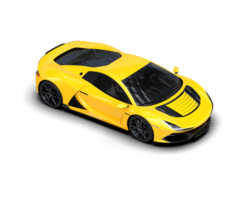 Realistic sport car isolated on background. 3d rendering - illustration png