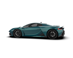 Realistic sport car isolated on background. 3d rendering - illustration png