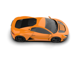 Realistic sport car isolated on background. 3d rendering - illustration png