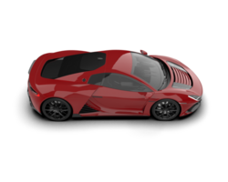 Realistic sport car isolated on background. 3d rendering - illustration png