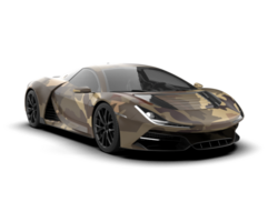 Realistic sport car isolated on background. 3d rendering - illustration png