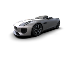 Realistic sport car isolated on background. 3d rendering - illustration png