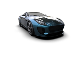 Realistic sport car isolated on background. 3d rendering - illustration png
