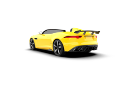 Realistic sport car isolated on background. 3d rendering - illustration png