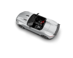 Realistic sport car isolated on background. 3d rendering - illustration png