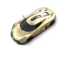 Realistic sport car isolated on background. 3d rendering - illustration png