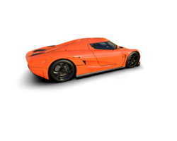 Realistic sport car isolated on background. 3d rendering - illustration png