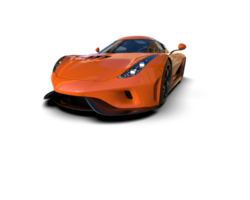 Realistic sport car isolated on background. 3d rendering - illustration png