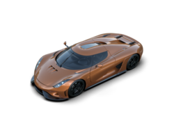 Realistic sport car isolated on background. 3d rendering - illustration png