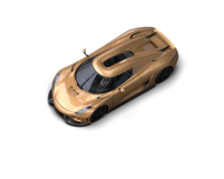 Realistic sport car isolated on background. 3d rendering - illustration png