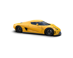 Realistic sport car isolated on background. 3d rendering - illustration png