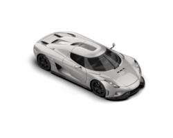 Realistic sport car isolated on background. 3d rendering - illustration png