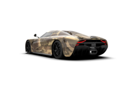 Realistic sport car isolated on background. 3d rendering - illustration png