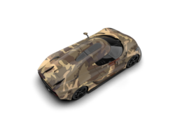Realistic sport car isolated on background. 3d rendering - illustration png
