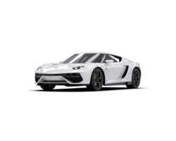 Realistic sport car isolated on background. 3d rendering - illustration png
