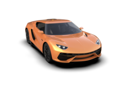 Realistic sport car isolated on background. 3d rendering - illustration png