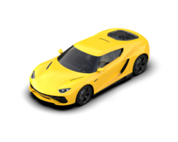 Realistic sport car isolated on background. 3d rendering - illustration png