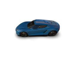 Realistic sport car isolated on background. 3d rendering - illustration png