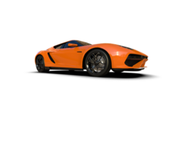 Realistic sport car isolated on background. 3d rendering - illustration png
