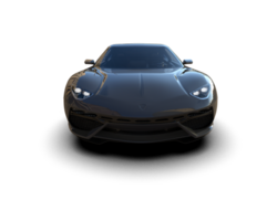 Realistic sport car isolated on background. 3d rendering - illustration png