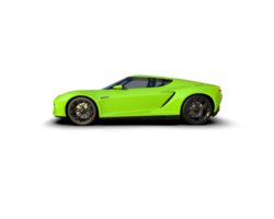Realistic sport car isolated on background. 3d rendering - illustration png