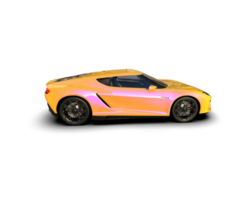 Realistic sport car isolated on background. 3d rendering - illustration png