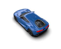 Realistic sport car isolated on background. 3d rendering - illustration png