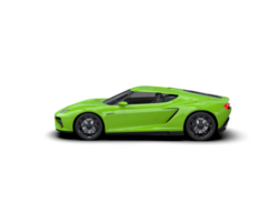 Realistic sport car isolated on background. 3d rendering - illustration png