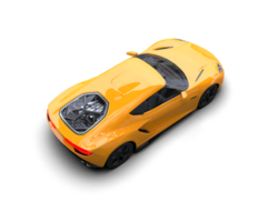 Realistic sport car isolated on background. 3d rendering - illustration png