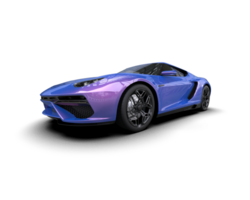 Realistic sport car isolated on background. 3d rendering - illustration png