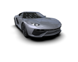 Realistic sport car isolated on background. 3d rendering - illustration png