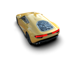 Realistic sport car isolated on background. 3d rendering - illustration png