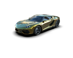 Realistic sport car isolated on background. 3d rendering - illustration png