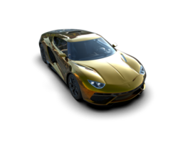 Realistic sport car isolated on background. 3d rendering - illustration png