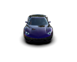 Realistic sport car isolated on background. 3d rendering - illustration png