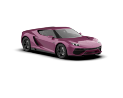 Realistic sport car isolated on background. 3d rendering - illustration png