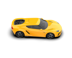 Realistic sport car isolated on background. 3d rendering - illustration png