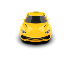 Realistic sport car isolated on background. 3d rendering - illustration png