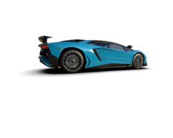 Realistic sport car isolated on background. 3d rendering - illustration png